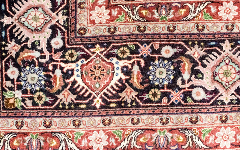 Persisk tæppe - Bijar - Royal - 296 x 210 cm - blå
