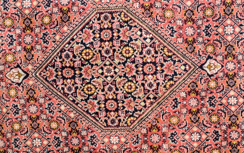 Persisk tæppe - Bijar - 255 x 170 cm - lysrød