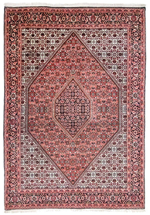 Persisk tæppe - Bijar - Royal - 249 x 173 cm - lysrød