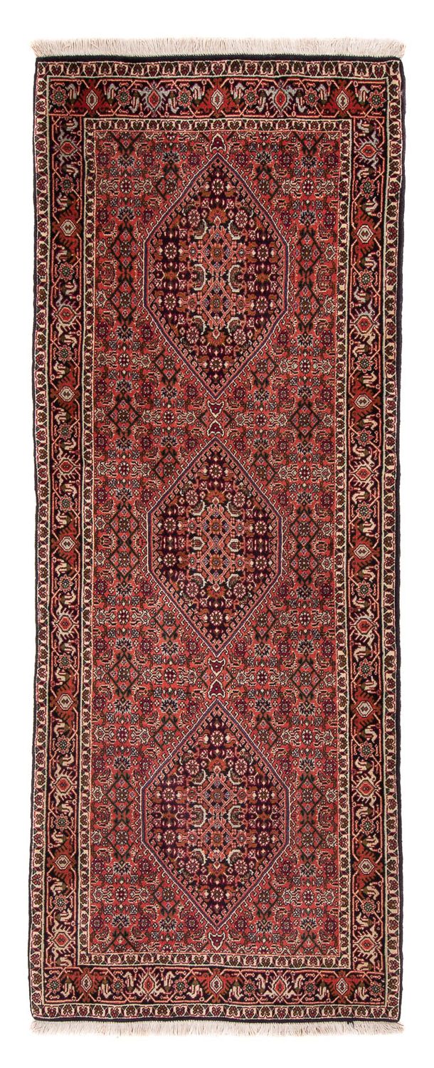 Løber Persisk tæppe - Bijar - 205 x 76 cm - mørkeblå