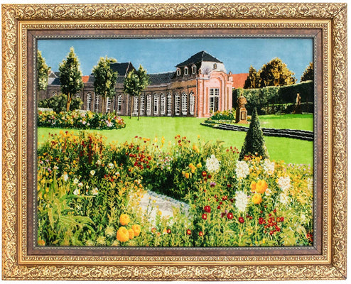 Billede tæppe firkantet  - 116 x 95 cm - flerfarvet