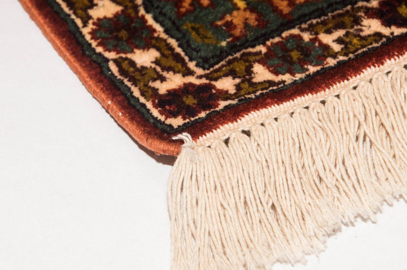 Silketæppe - Kashmir Silk - 91 x 65 cm - flerfarvet