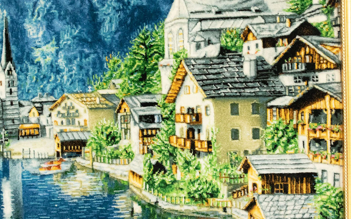 Billede tæppe - 108 x 83 cm - flerfarvet