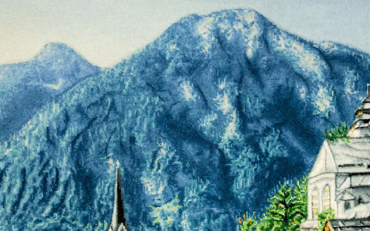 Billede tæppe - 108 x 83 cm - flerfarvet