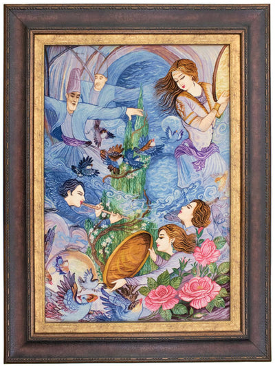 Billede tæppe 70x103cm - Orientalsk tæppe