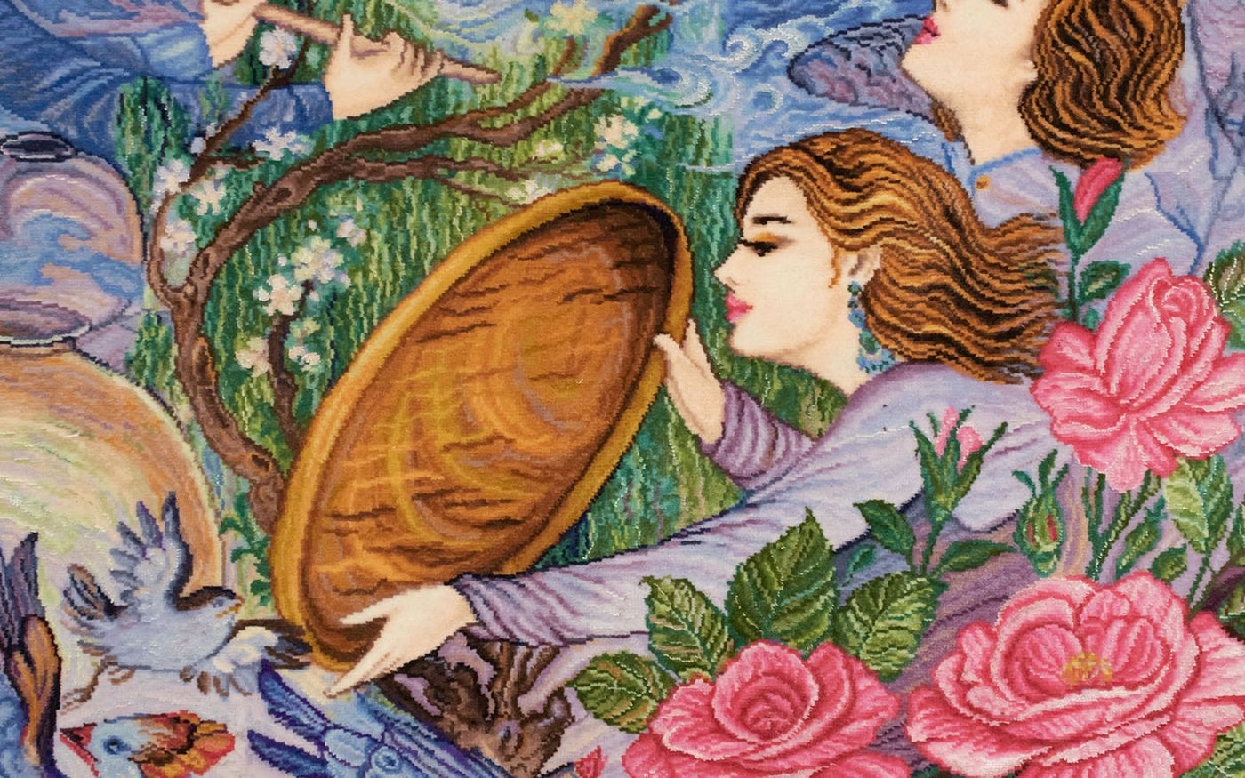 Billede tæppe 103x70cm - Orientalsk tæppe
