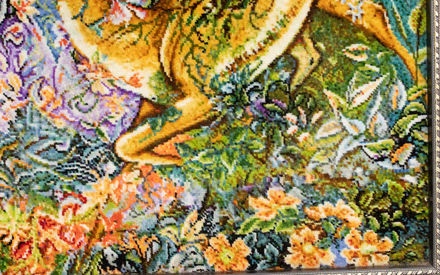 Billede tæppe 95x90cm - Orientalsk tæppe