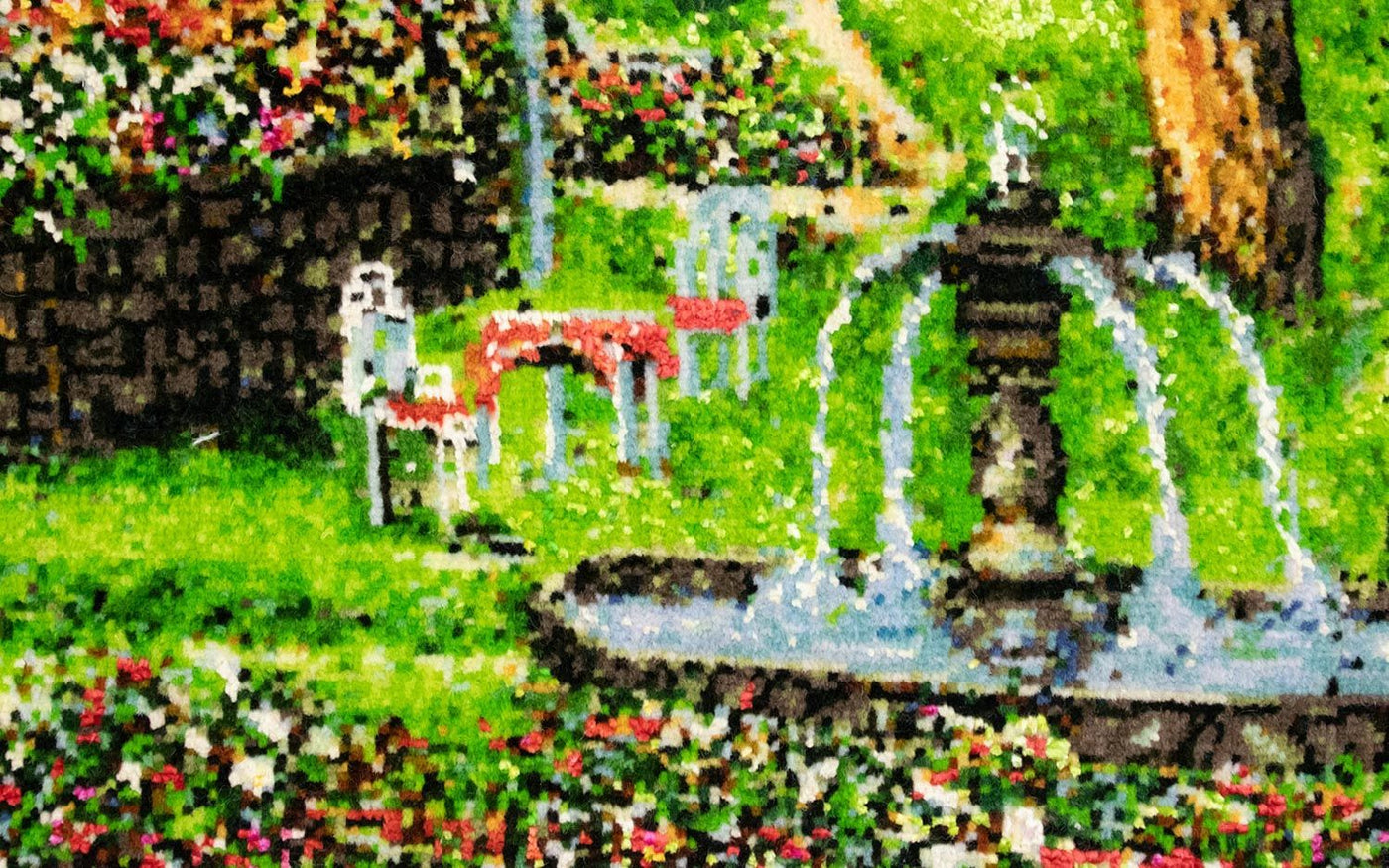 Billede tæppe 91x72cm - Orientalsk tæppe