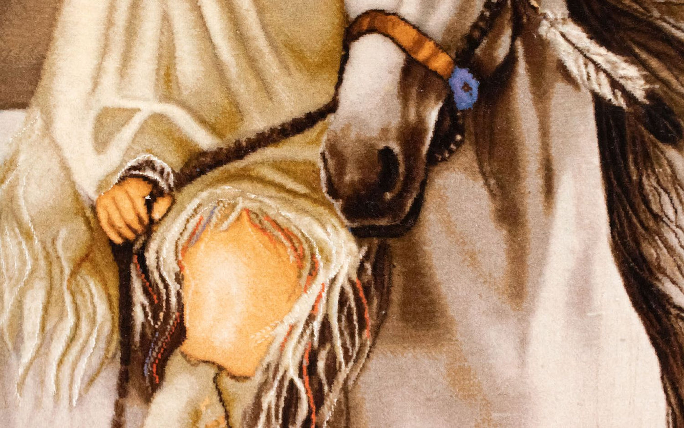 Billede tæppe 102x81cm - Orientalsk tæppe