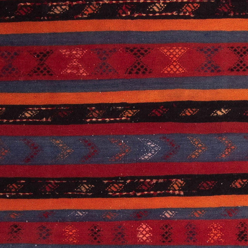 Kelim-tæppe - gammelt - 220 x 160 cm - flerfarvet