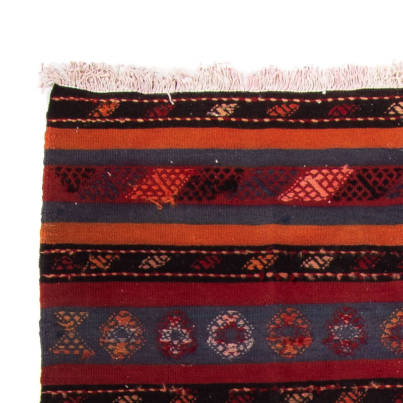 Kelim-tæppe - gammelt - 220 x 160 cm - flerfarvet