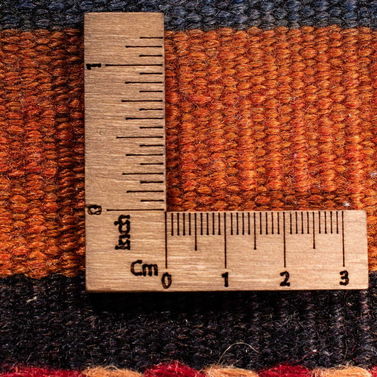 Kelim-tæppe - gammelt - 220 x 160 cm - flerfarvet