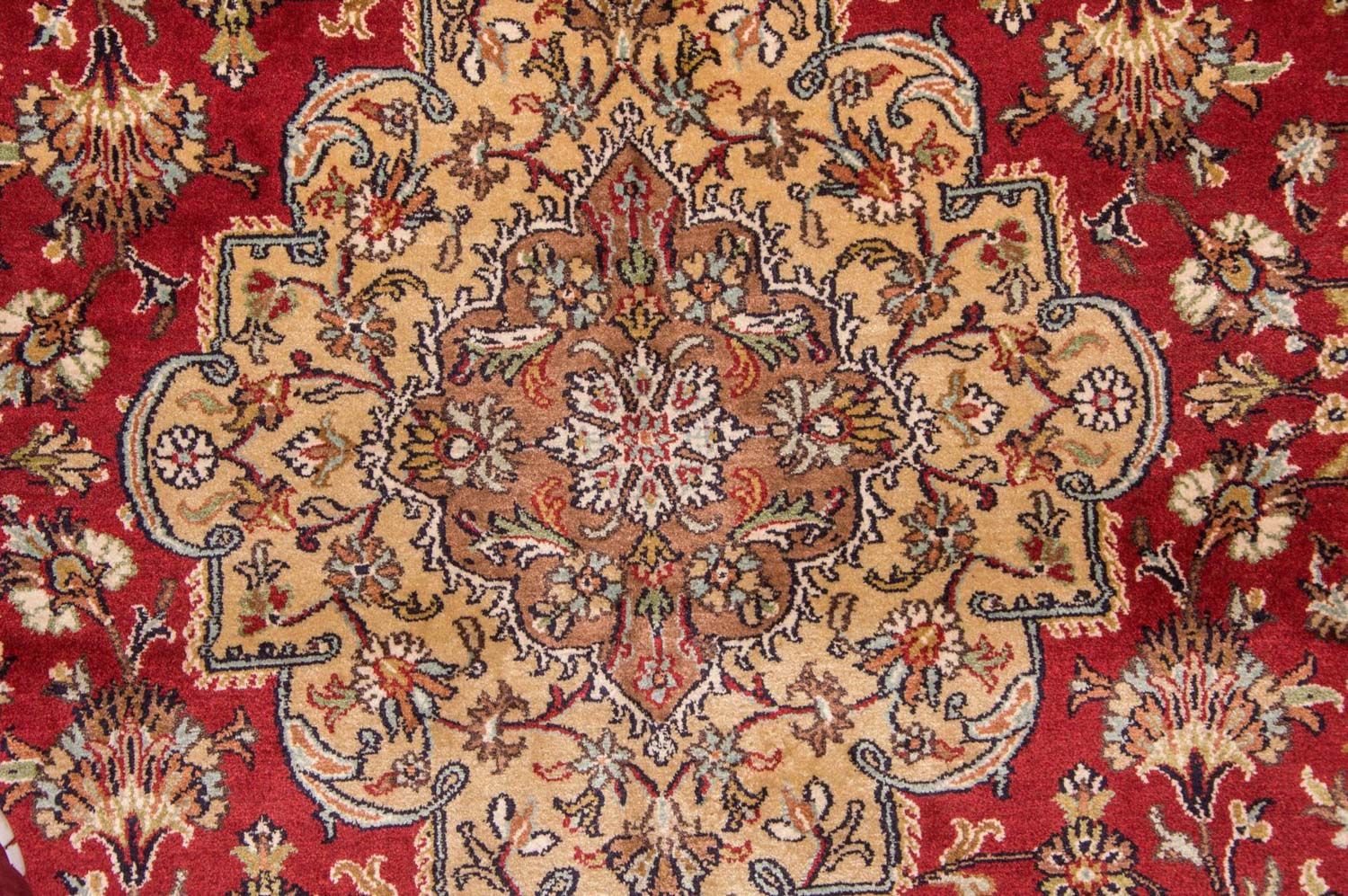 Silketæppe - Kashmir Silk - 245 x 170 cm - rød