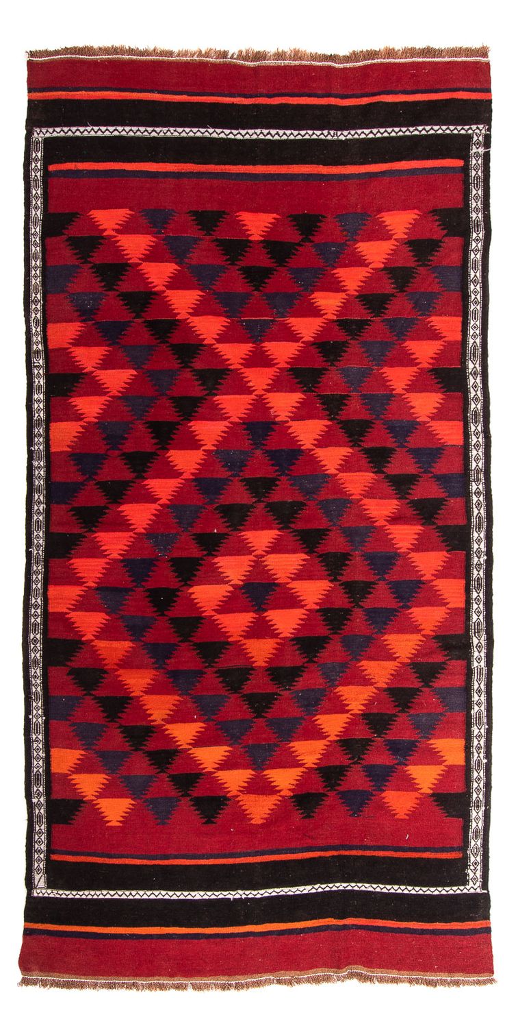Løber Kelim-tæppe - gammelt - 280 x 145 cm - flerfarvet