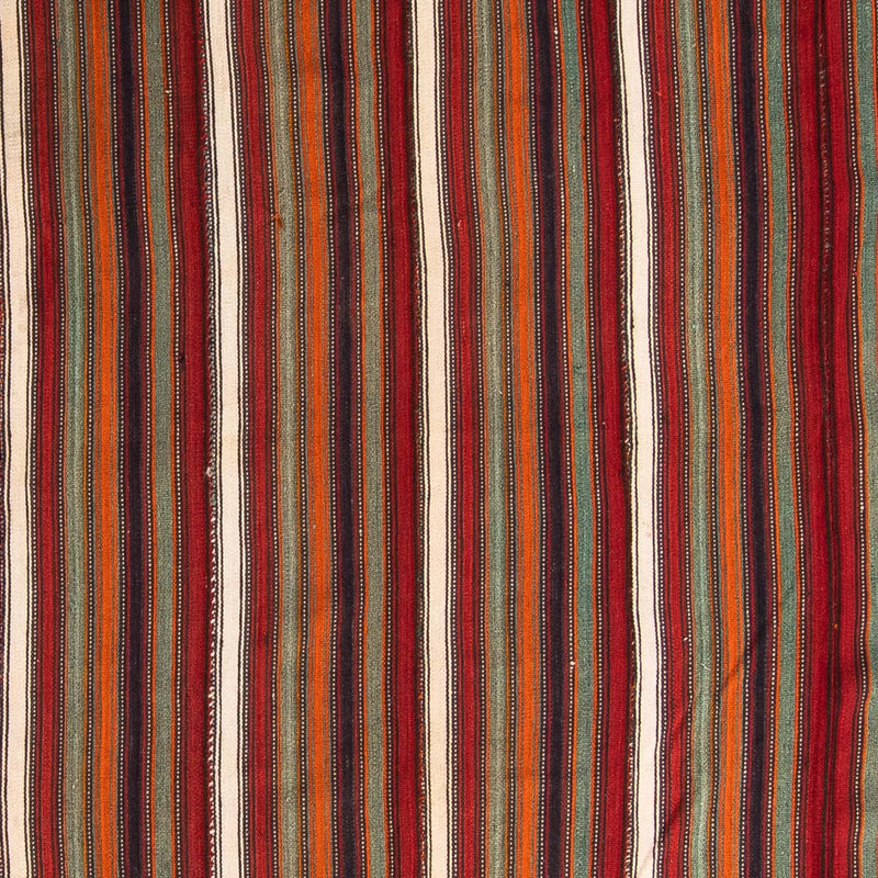 Kelim-tæppe - gammelt - 250 x 210 cm - flerfarvet