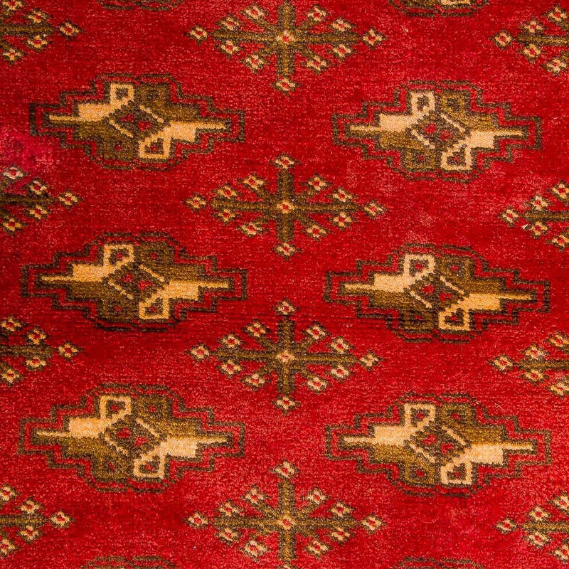 Turkaman-tæppe - 123 x 95 cm - rød