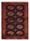 Turkaman-tæppe - 134 x 99 cm - mørkeblå