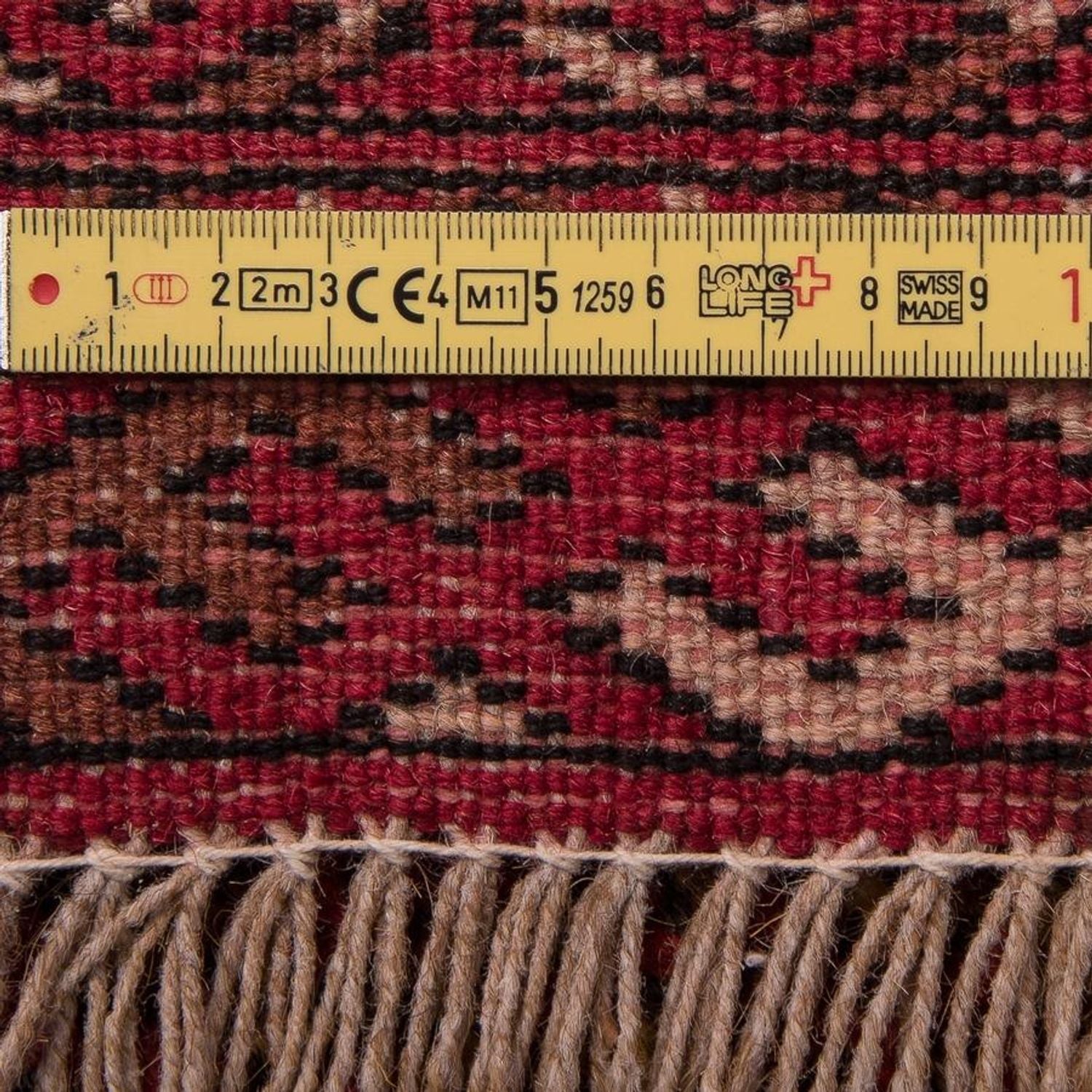 Turkaman-tæppe - 134 x 99 cm - mørkeblå