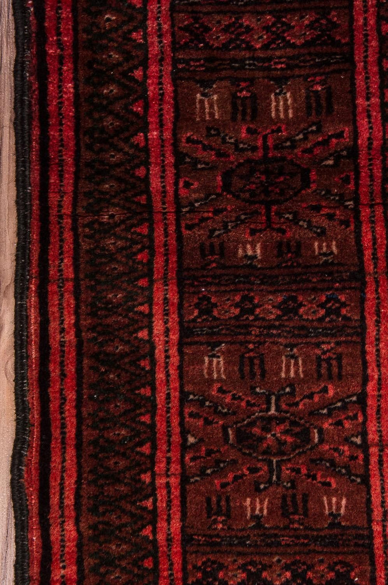 Turkaman-tæppe - 142 x 92 cm - mørkeblå