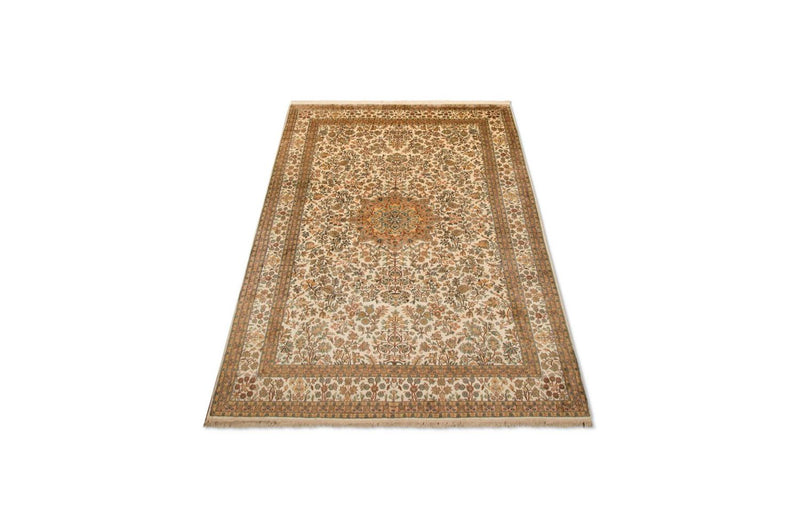 Silketæppe - Kashmir Silk - 295 x 173 cm - beige