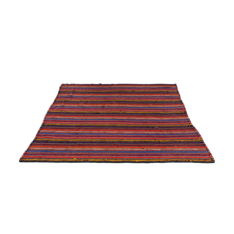 Kelim-tæppe - gammelt firkantet  - 185 x 180 cm - flerfarvet