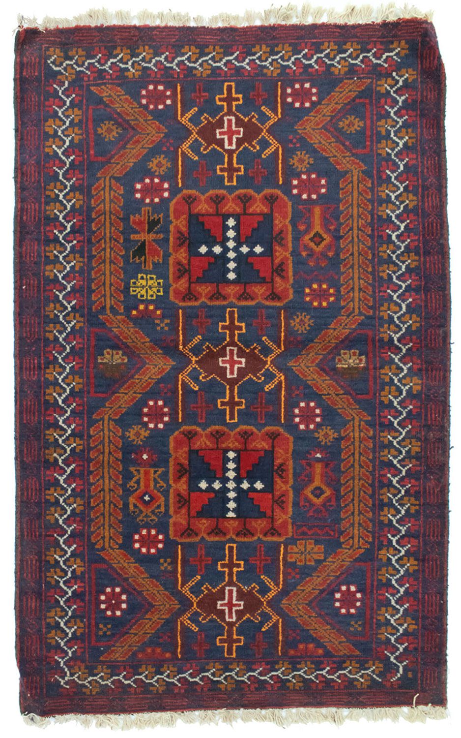 Baluch-tæppe - 138 x 84 cm - blå