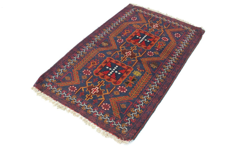 Baluch-tæppe - 138 x 84 cm - blå