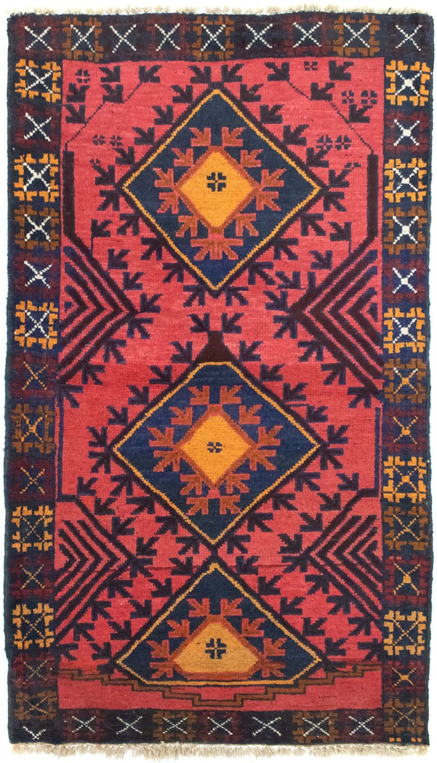 Baluch-tæppe - 140 x 82 cm - rød