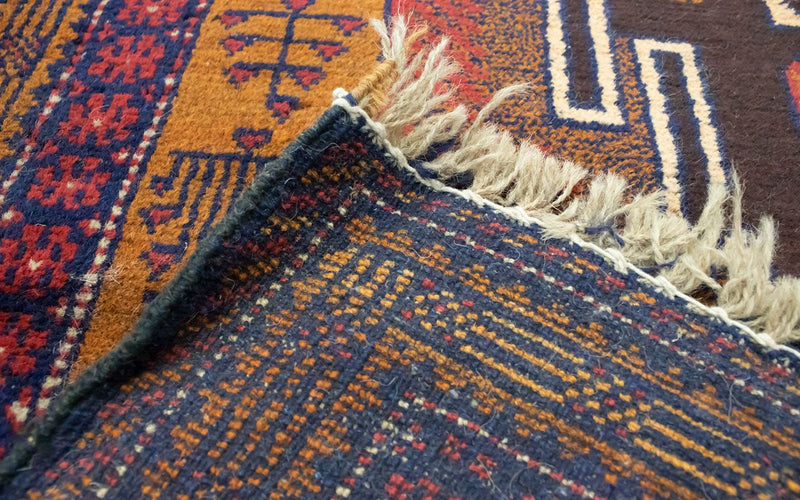 Baluch-tæppe - 143 x 82 cm - flerfarvet