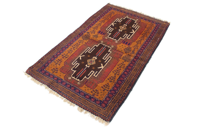 Baluch-tæppe - 143 x 82 cm - flerfarvet