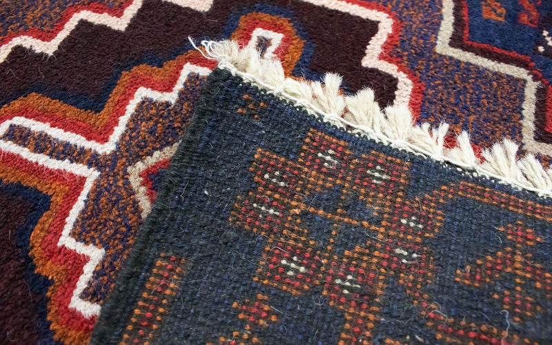 Baluch-tæppe - 134 x 79 cm - blå