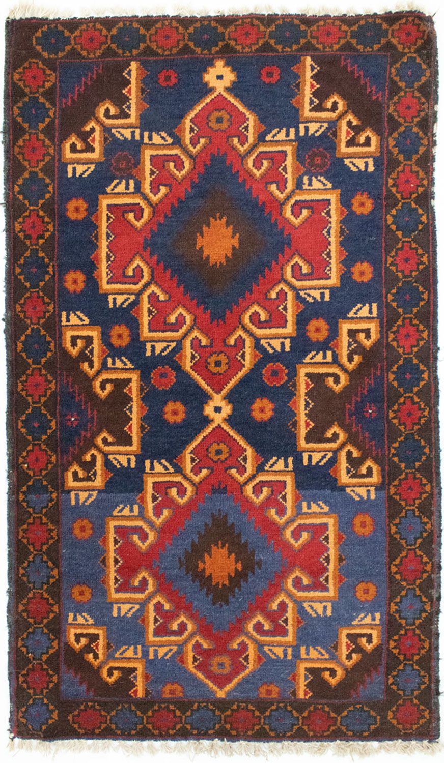 Baluch-tæppe - 130 x 74 cm - blå