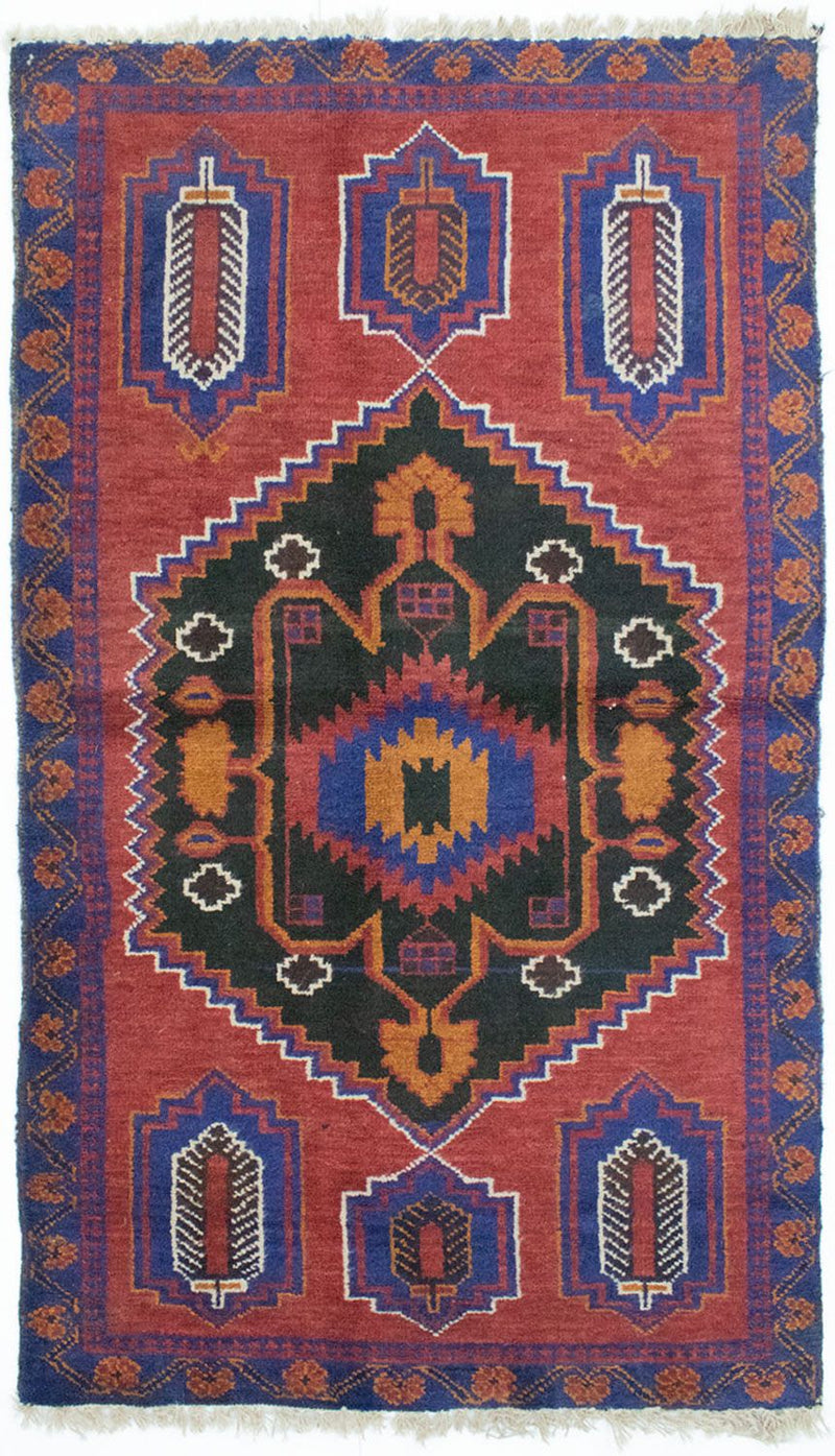 Baluch-tæppe - 135 x 81 cm - blå