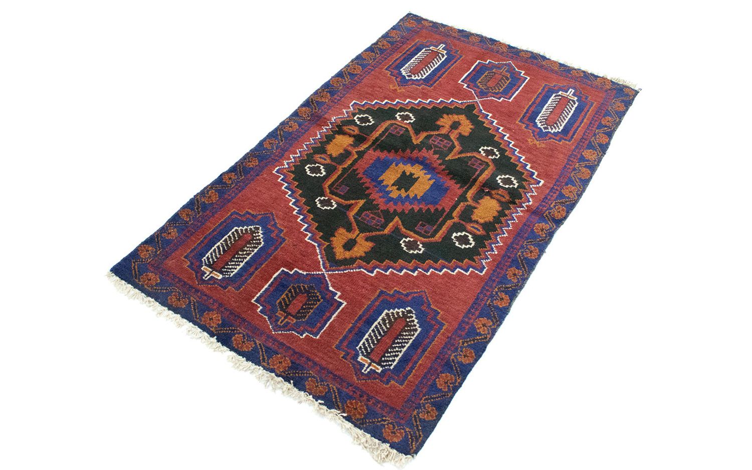 Baluch-tæppe - 135 x 81 cm - blå