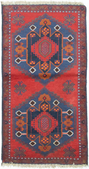Baluch-tæppe - 152 x 85 cm - rød