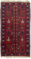 Baluch-tæppe - 130 x 74 cm - rød