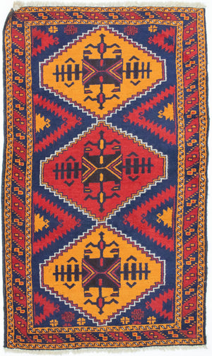 Baluch-tæppe - 138 x 85 cm - blå