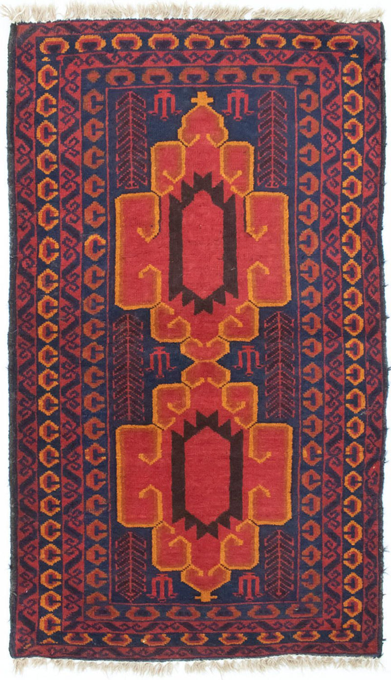 Baluch-tæppe - 138 x 78 cm - blå