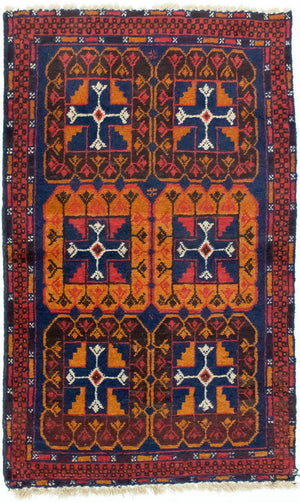 Baluch-tæppe - 120 x 73 cm - blå