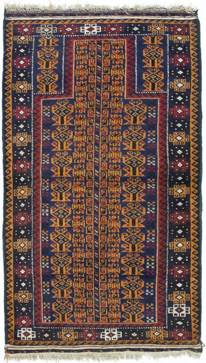 Baluch-tæppe - 140 x 80 cm - flerfarvet