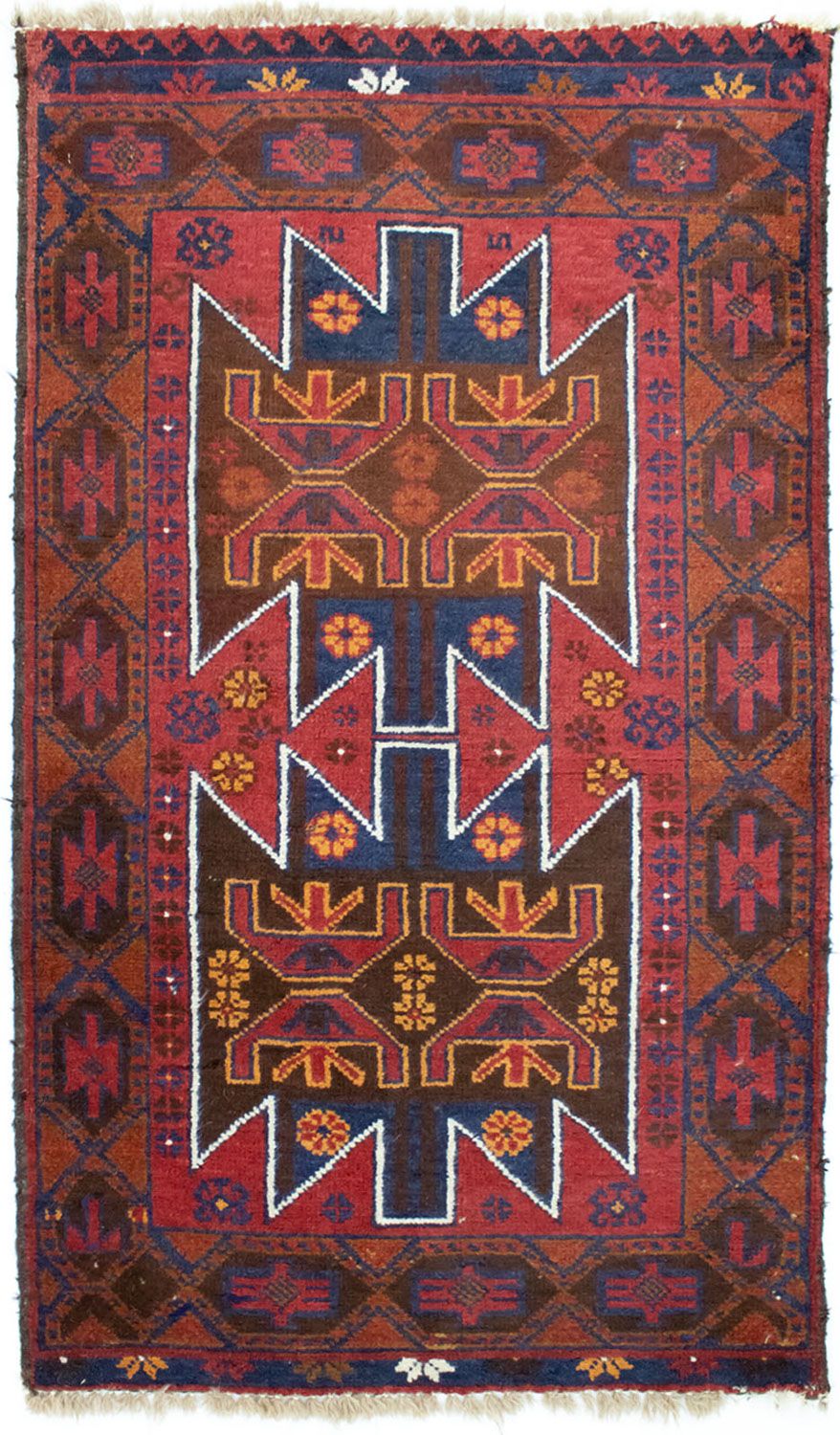 Baluch-tæppe - 133 x 79 cm - rød