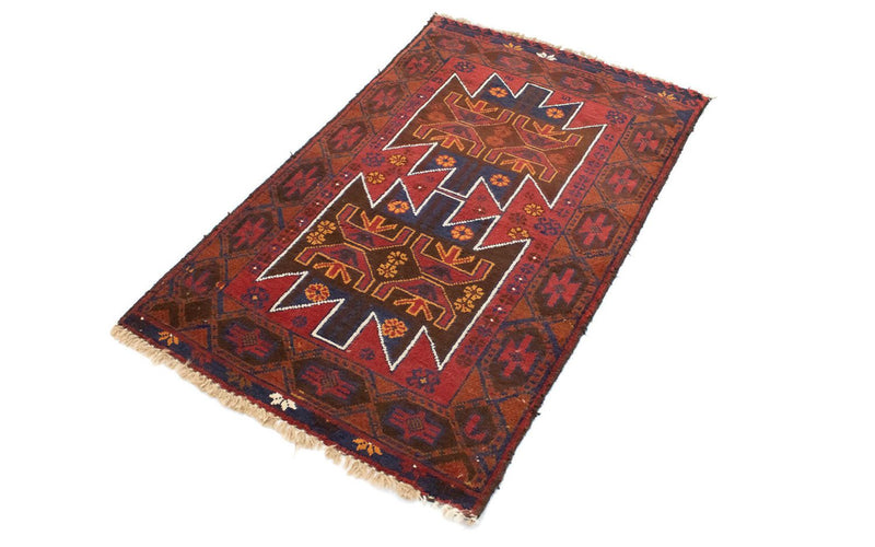 Baluch-tæppe - 133 x 79 cm - rød