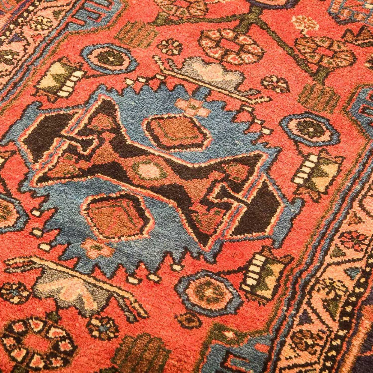 Persisk tæppe - Nomadisk - 175 x 109 cm - flerfarvet