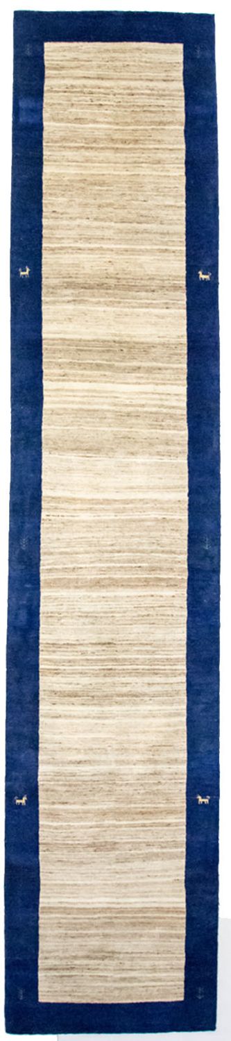 Løber Gabbeh Tæppe - Loribaft Persisk - 440 x 90 cm - natur