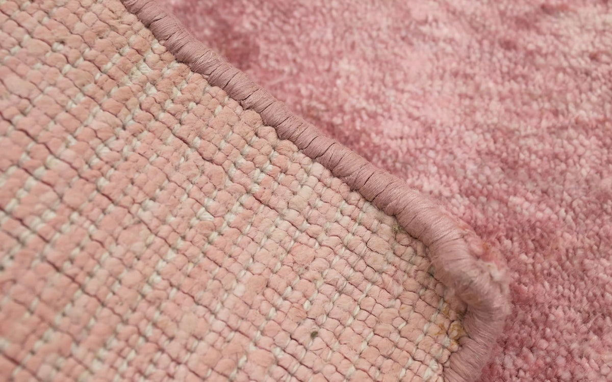 Viskose tæppe firkantet  - 35 x 35 cm - pink