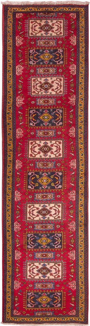 Løber Persisk tæppe - Nomadisk - 308 x 83 cm - rød