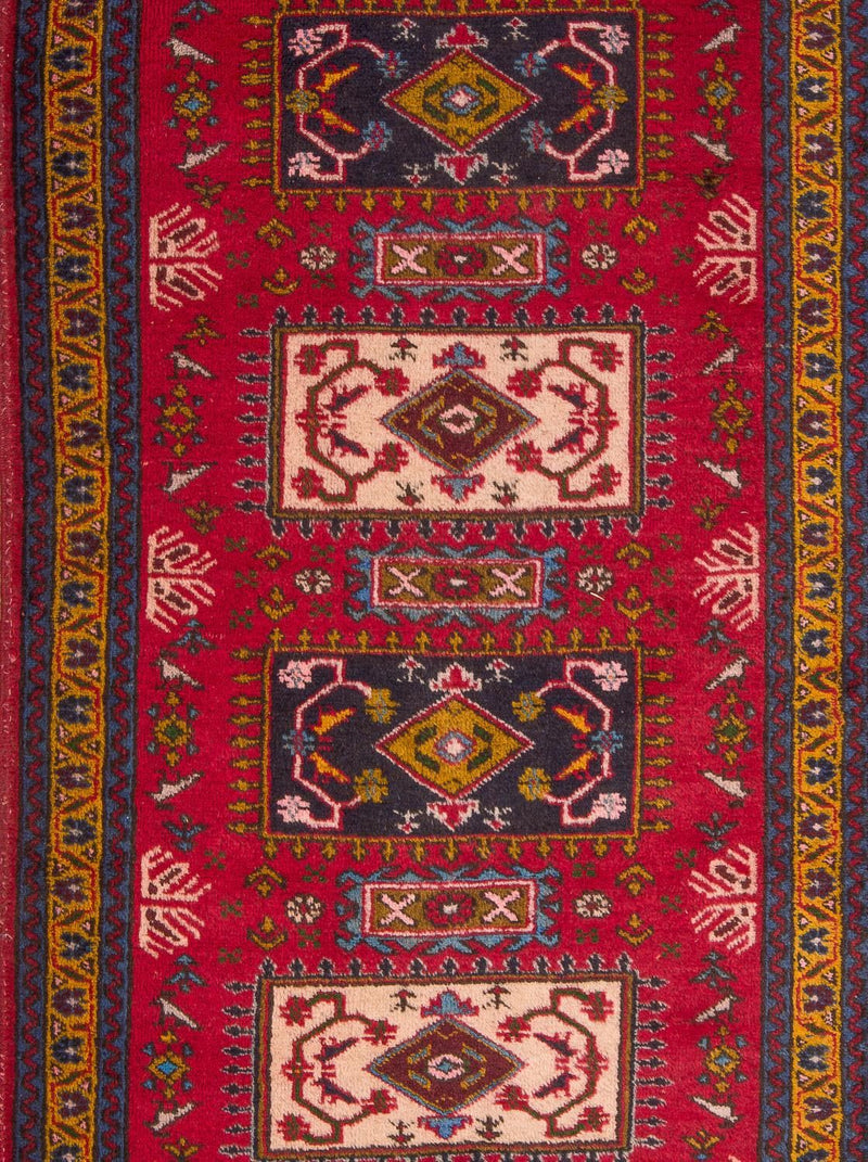 Løber Persisk tæppe - Nomadisk - 308 x 83 cm - rød