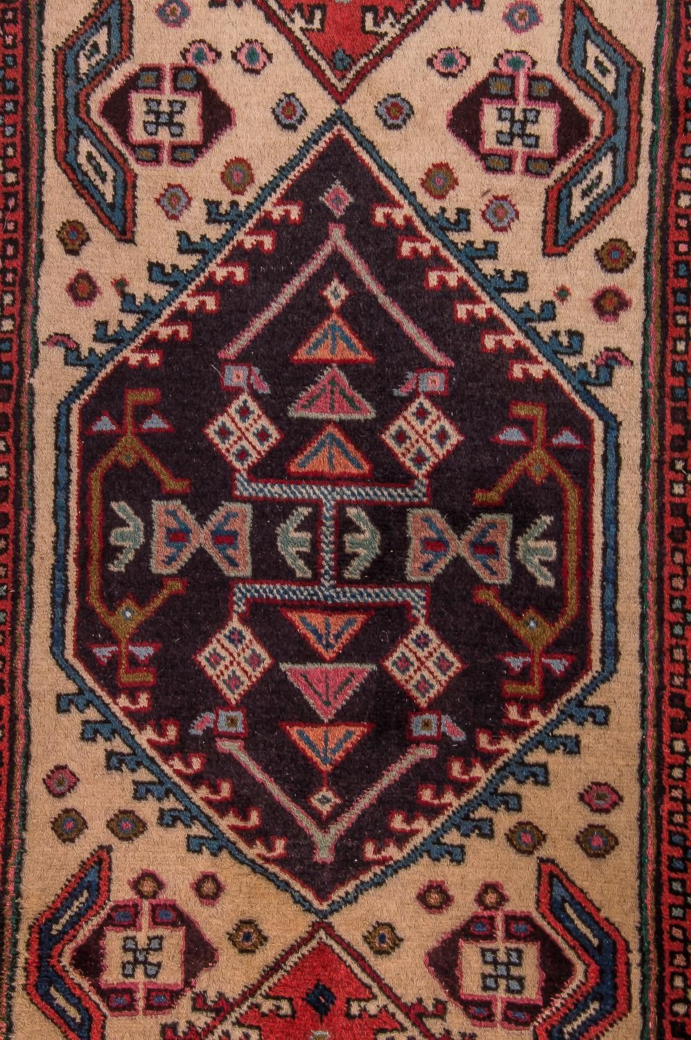 Løber Persisk tæppe - Nomadisk - 296 x 75 cm - beige