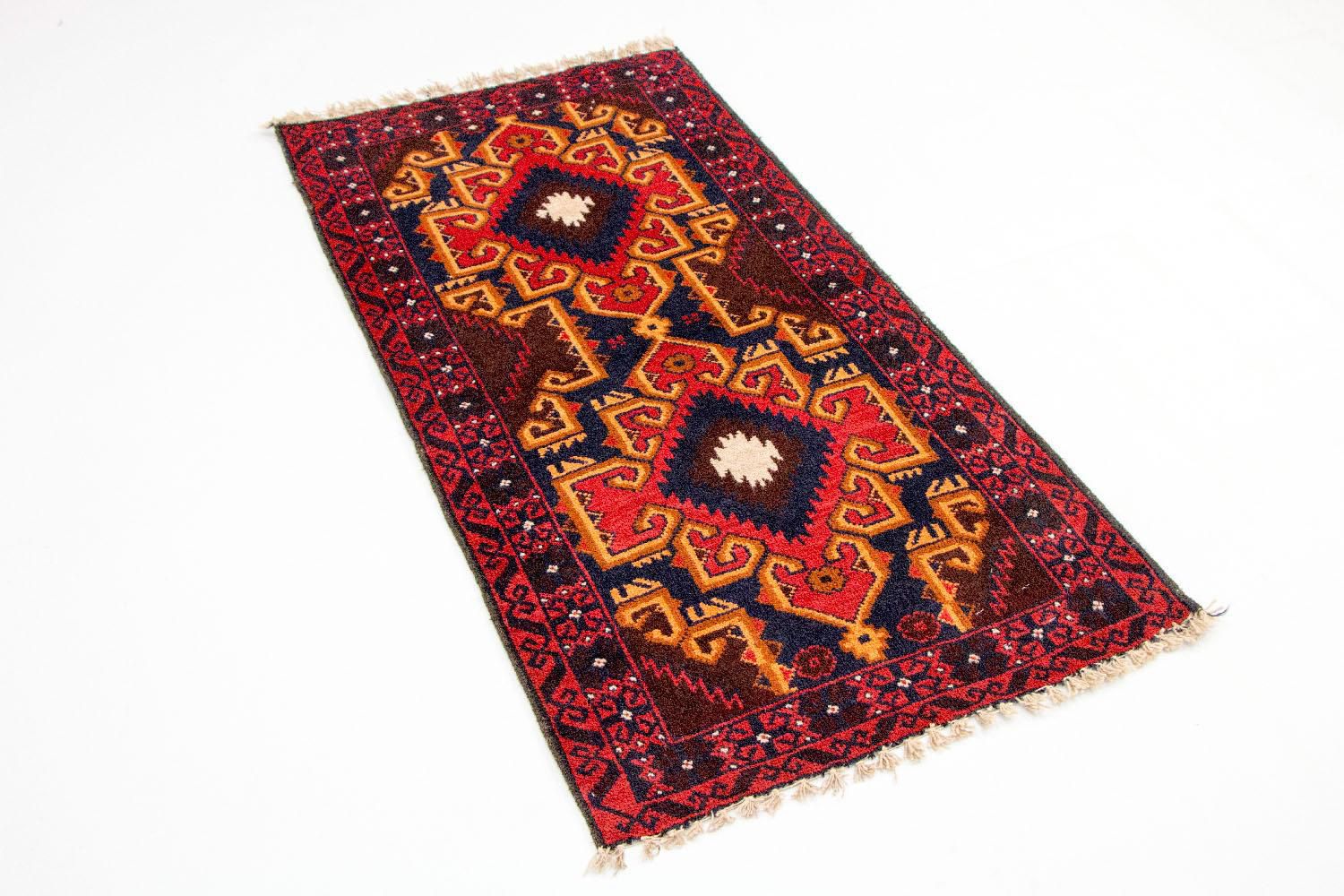 Baluch-tæppe - 135 x 73 cm - flerfarvet