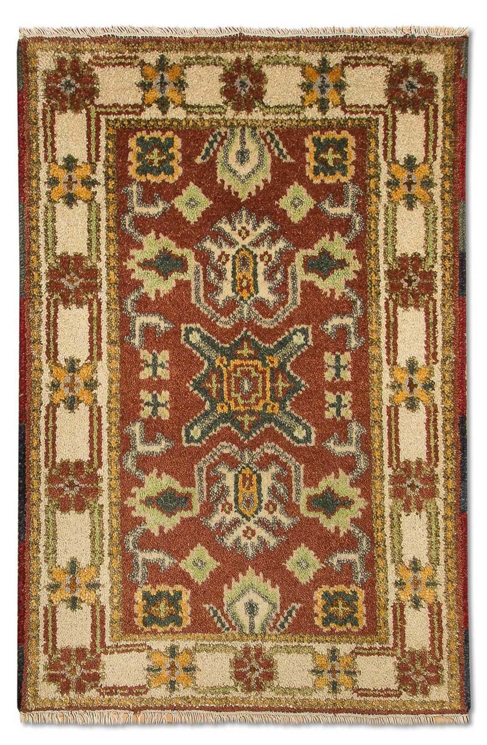 Orientalsk tæppe - 93 x 64 cm - rust